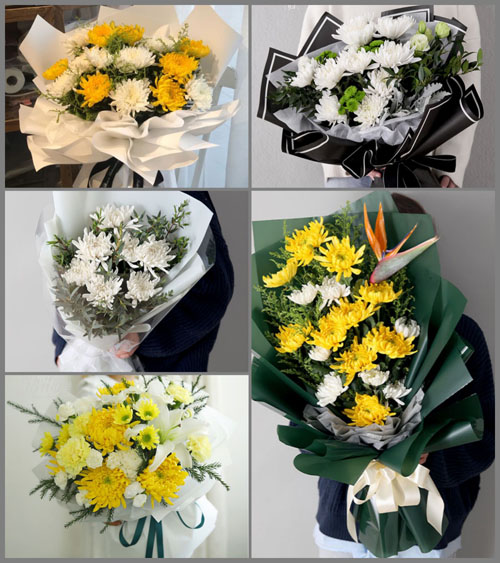 山东莱芜莱城区高庄街道劝礼村白事花束代送